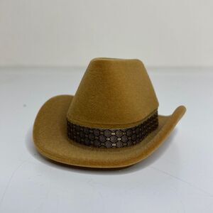 Velour Cowboy Hat Ring Box